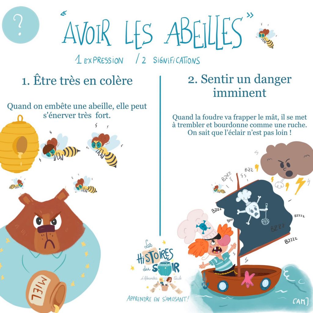 avoir les abeilles explication expression francaise la polémique 